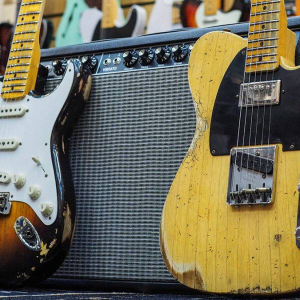 Fender Custom Shop Stratocaster and Telecaster Lifestyle Photo