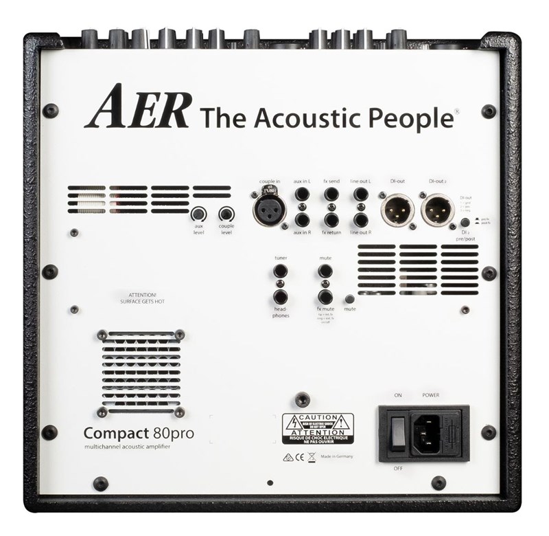 AER Compact 80 Pro Acoustic Combo, Back