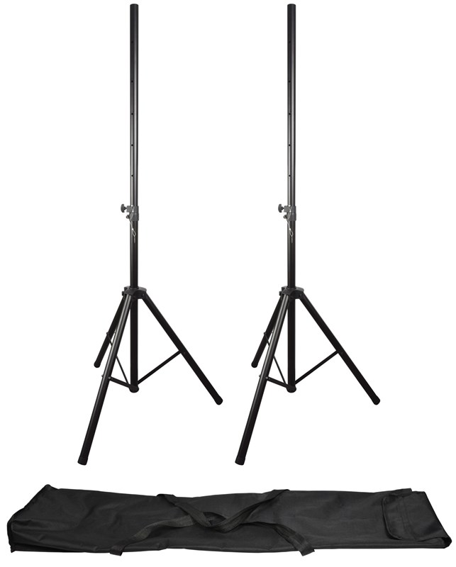 QTX Heavy Duty Speaker Stand Kit with Bag
