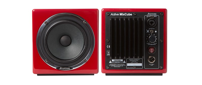Avantone MixCube Active, red, front/back