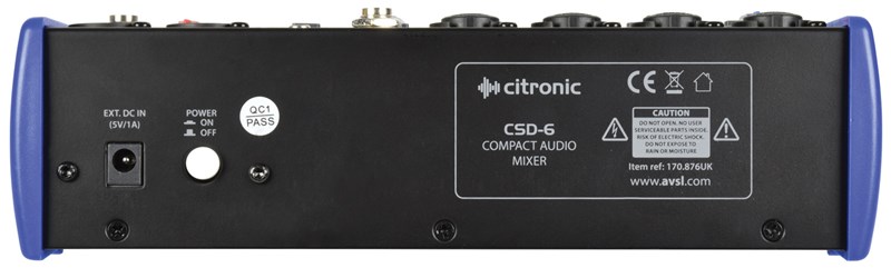 Citronic CSD-6 Compact Mixer 
