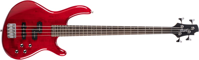 Cort Action Plus Bass, Trans Red