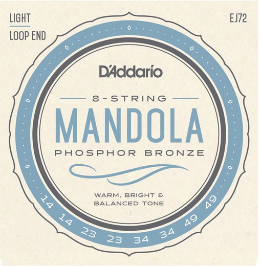 D'Addario EJ72 Phosphor Bronze Mandola