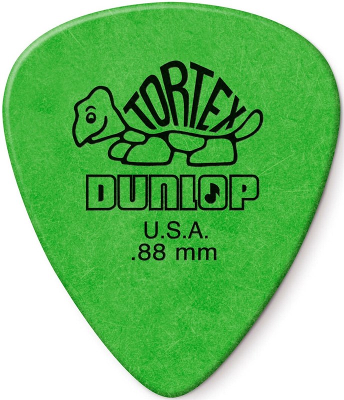 Dunlop Tortex Picks, .88mm, 72 Pack
