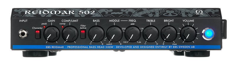 EBS Reidmar 502 Bass Amp Head, front