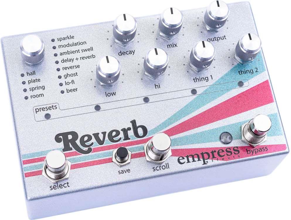 Empress Effects Reverb Pedal Angle
