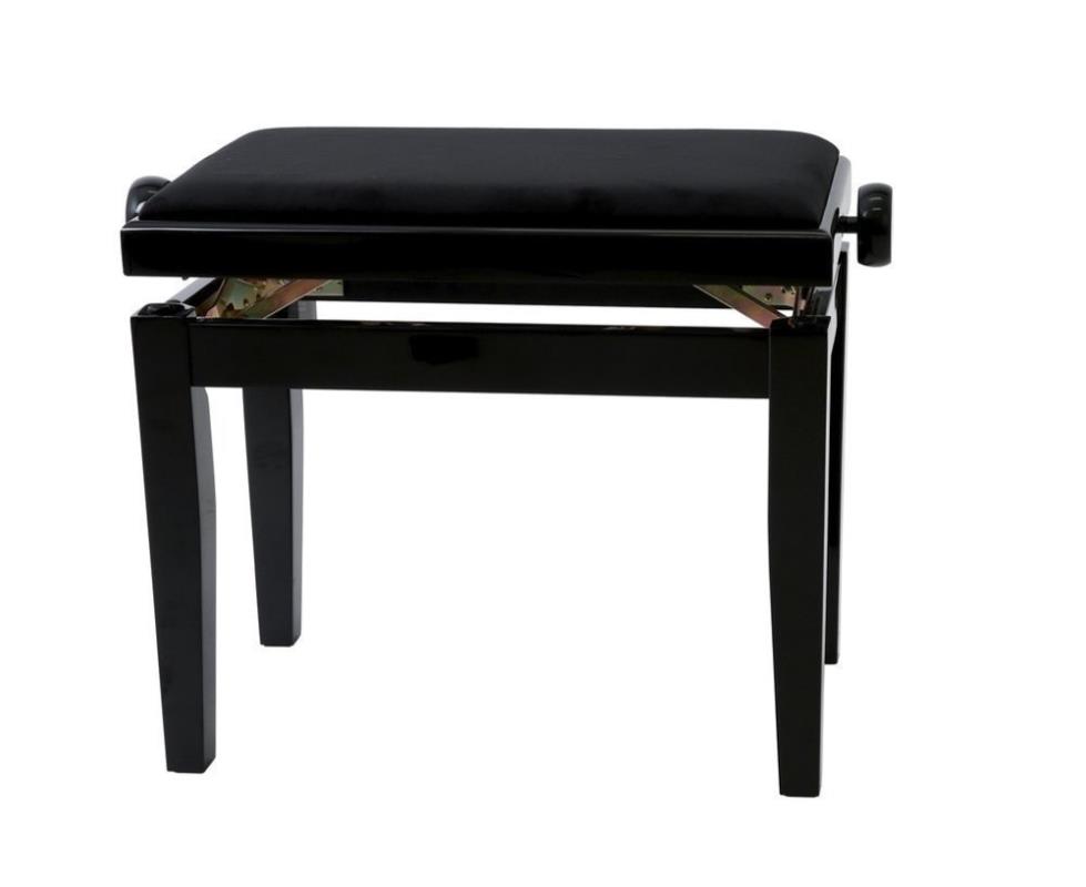 Gewa Piano Bench Deluxe Black High Gloss 130.010