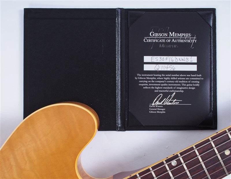 Gibson Memphis61ES330TDFiguredVOS-Paperwork2