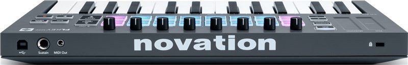 Novation FLKey Mini MIDI Keyboard Rear Ports