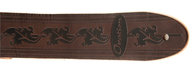 Leather Guitar Strap, Chocolate