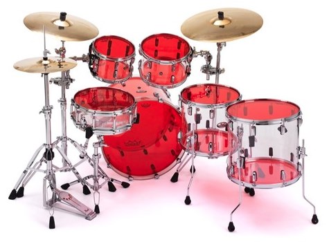 Remo Emperor Colortone Red Drum Kit