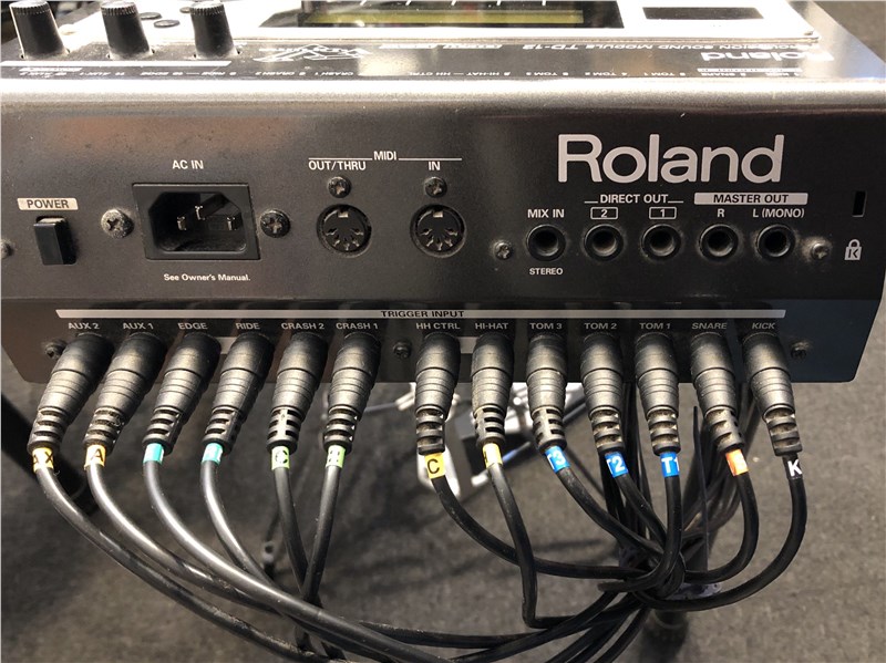 Roland TD-12KX, module back