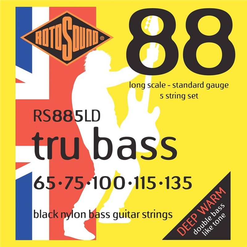 Rotosound RS885LD Tru Bass Black Nylon Flatwound
