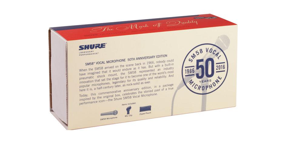 Shure SM58-50A Box Rear