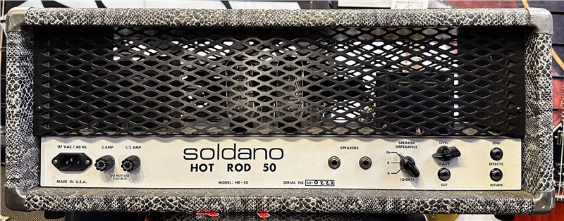 Soldano Hot Rod 50 Head, Snakeskin