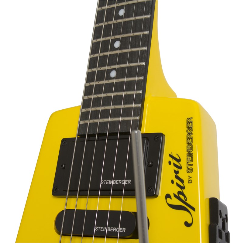 Steinberger GT-PRO Deluxe Hot Rod Yellow neck