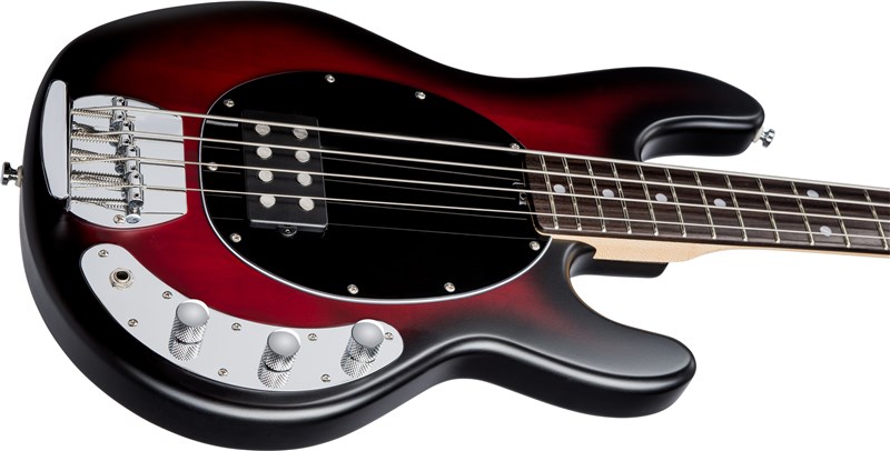 Sub Ray4 Bass Ruby Red Burst Satin Lower Bout