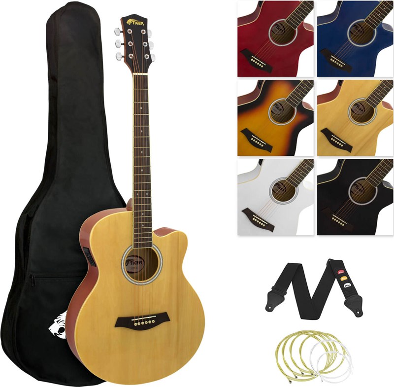 Tiger ACG4 Acoustic Guitar Natural 1