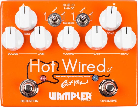 Wampler Hot Wired V2 Overdrive Distortion Pedal