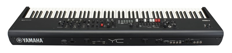 Yamaha YC88 Drawbar Organ, back above view