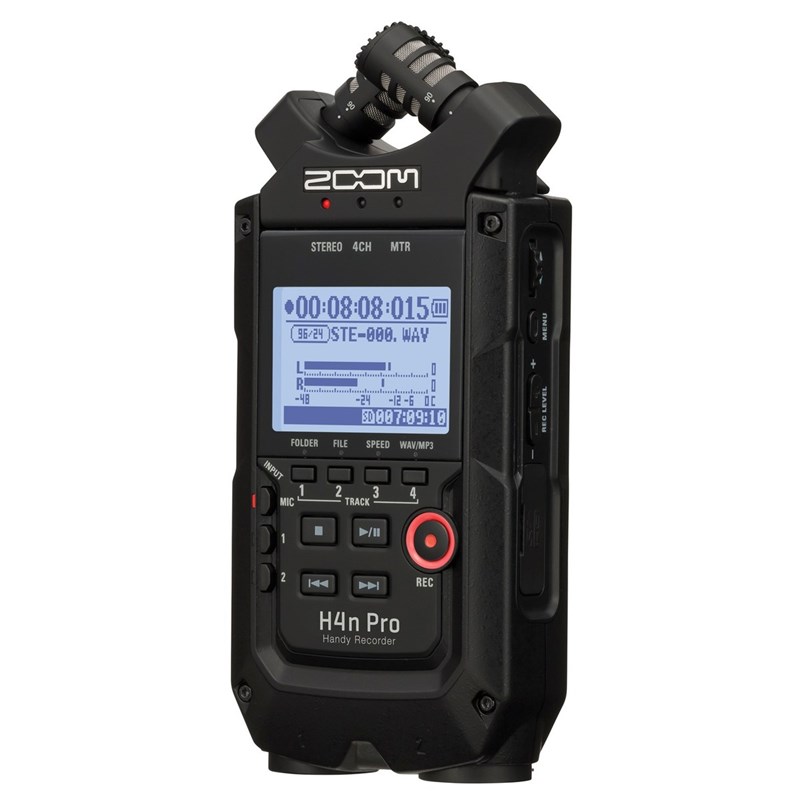 Zoom H4n Pro Handy Recorder,Headphones RA-100,16 GB SD card,Rechargeable Batteries 