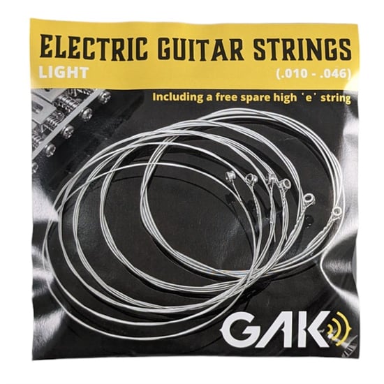 GAK Electric Guitar Strings, Light, 10-46