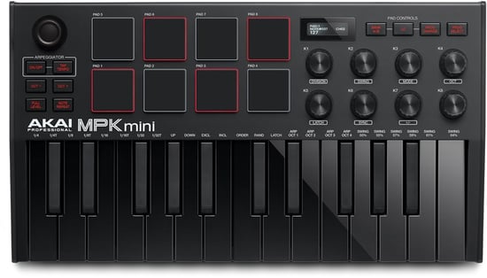 Akai Professional MPK Mini MK 3 Controller Keyboard, Black