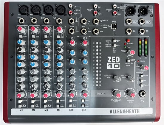 Allen & Heath ZED-10 Mixer, Second-Hand