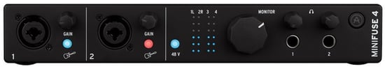 Arturia MiniFuse 4 USB Audio Interface, Black