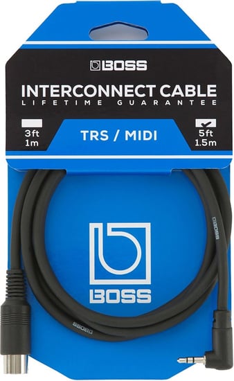 Boss BMIDI-5-35 TRS MIDI Cable, 1.5m/5ft
