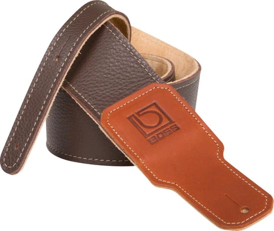 Boss BSL-30 Premium Leather Strap, 3in, Brown