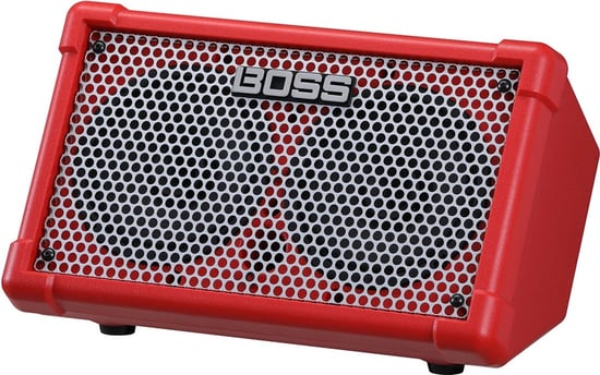 Boss CUBE-ST2-R Cube Street II Battery-Powered Amp, Red