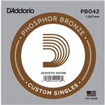 D'Addario PB042 Phosphor Bronze Wound Single String, 42