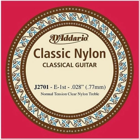 D'Addario J2701 Student Classics Nylon Single 1st String, Normal Tension, 28