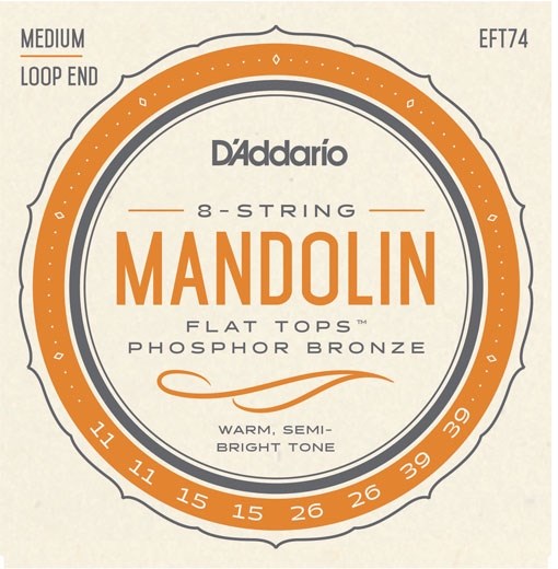 D'Addario EFT74 Flat Top Mandolin Strings