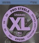 D'Addario EPS190 Pro Steels Bass, Long Scale, Custom Light, 40-100
