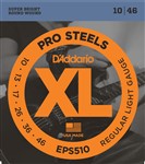 D'Addario EPS510 XL Pro Steels Electric, Regular Light, 10-46