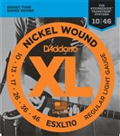 D'Addario ESXL110 Double Ball End Nickel (10-46)