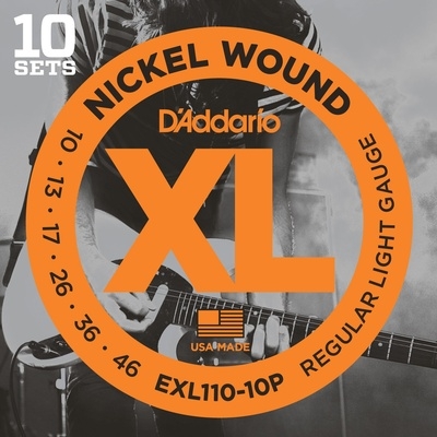 D'Addario EXL110 Nickel Wound Electric Pro Pack, 10 Sets