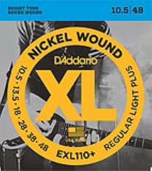 D'Addario EXL110+ Nickel Wound Electric, Regular Light Plus, 10.5-48