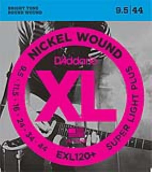 D'Addario EXL120+ Nickel Wound Electric, Super Light Plus, 9.5-44