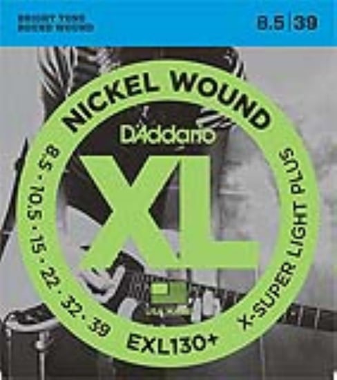 D'Addario EXL130+ Nickel Wound Electric, Extra Light Plus, 8.5-39
