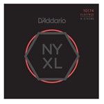 D'Addario NYXL1074 Nickel Wound 8 String Electric, Light Top/Heavy Bottom, 10-74