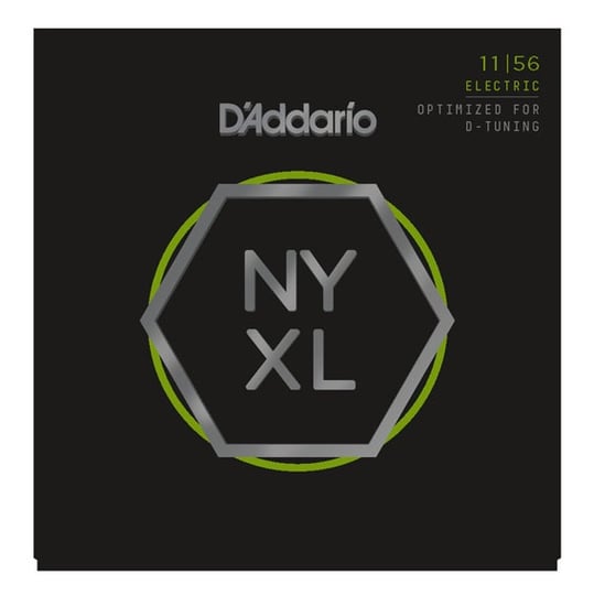 D'Addario NYXL1156 Nickel Wound Electric, Medium Top/Extra Heavy Bottom, 11-56