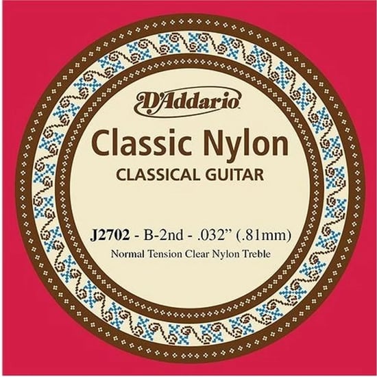 D'Addario J2702 Student Classics Nylon Single 2nd String, Normal Tension, 32