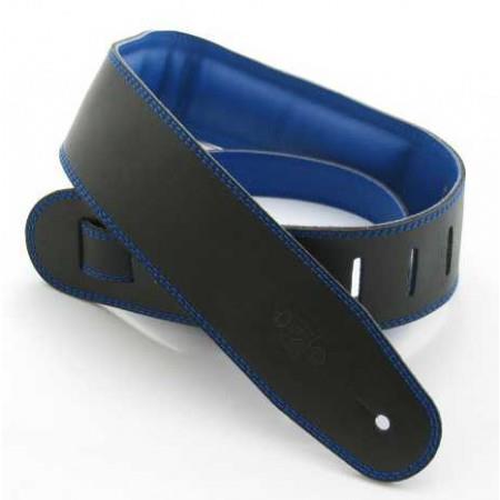 DSL GEG25 Garment Leather Strap, Black/Blue