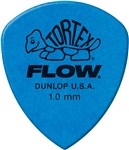 Dunlop 558P Tortex Flow Pick, 1mm, Blue, 12 Pack