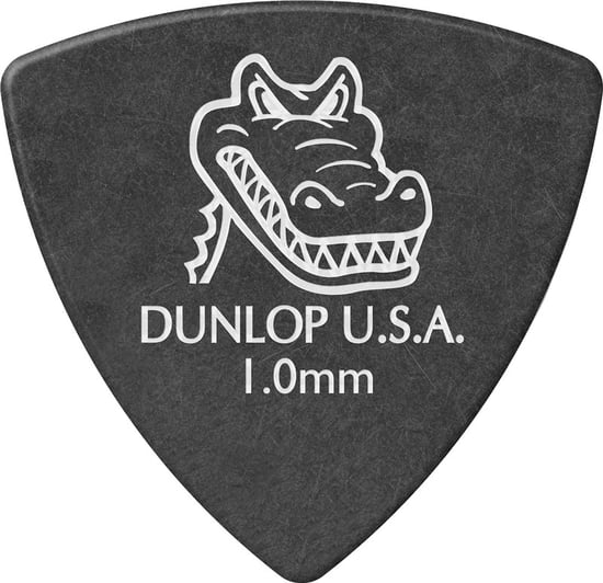 Dunlop 572P Gator Grip Small Triangle Picks, 1.0mm, 6 Player Pack