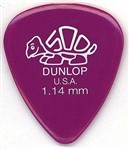 Dunlop 41P Delrin 500 Standard Picks, 1.14mm, 12 Pack
