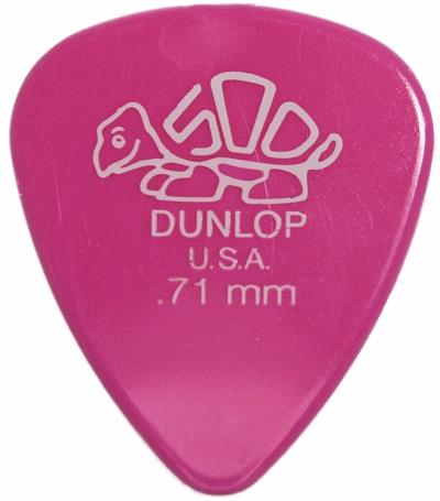Dunlop 41P Delrin 500 Standard Picks, .71mm, 12 Pack